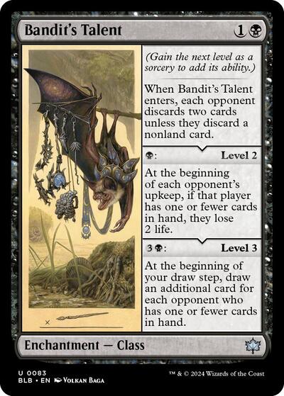 Bandit's Talent (Bloomburrow) Light Play Foil