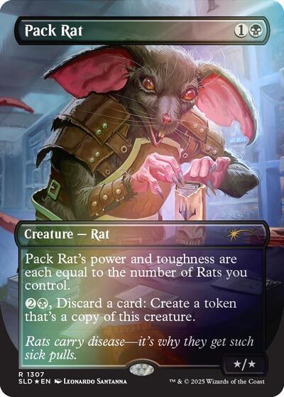 Pack Rat (1307) (Secret Lair) Light Play Foil