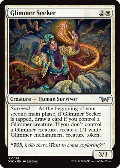 Glimmer Seeker (Duskmourn: House of Horror) Near Mint Foil