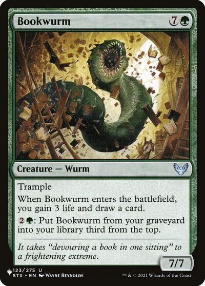 Bookwurm (The List) Light Play