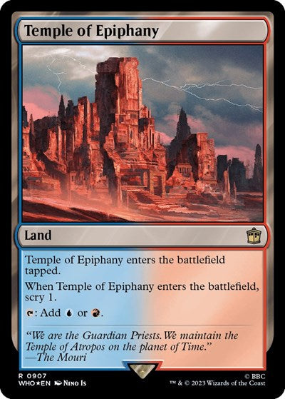 Temple of Epiphany (Surge Foil) (Universes Beyond: Doctor Who) Near Mint Foil