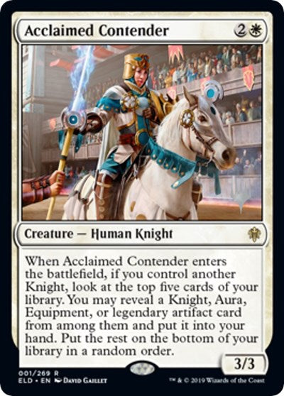 Acclaimed Contender (Promo Pack: Throne of Eldraine) Near Mint