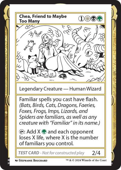 Chea, Friend to Maybe Too Many (Mystery Booster 2 Playtest Cards) Near Mint
