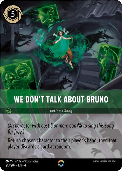 We Don't Talk About Bruno (Enchanted) (Ursula's Return) Near Mint Holofoil