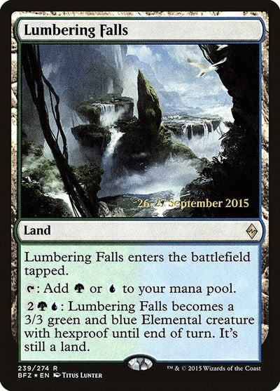 Lumbering Falls (Promos: Prerelease Cards) Near Mint Foil