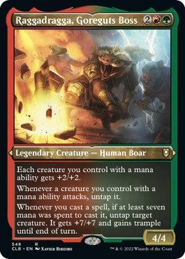 Raggadragga, Goreguts Boss (Etched Foil) (Commander Legends: Battle for Baldur's Gate) Light Play Foil
