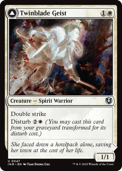 Twinblade Geist (Innistrad Remastered) Medium Play Foil