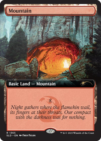 Mountain (1365) (Secret Lair) Near Mint Foil