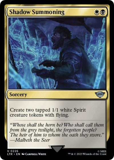 Shadow Summoning (Universes Beyond: The Lord of the Rings: Tales of Middle-earth) Light Play