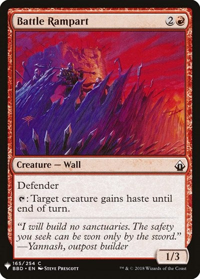 Battle Rampart (Mystery Booster) Near Mint
