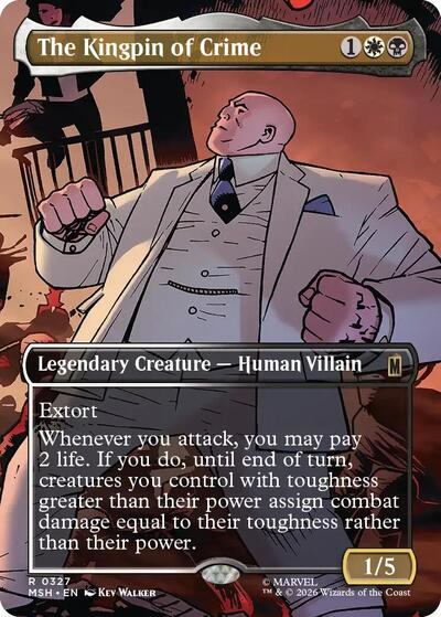 The Kingpin of Crime (Borderless) (0327) (Marvel Super Heroes) Near Mint Foil