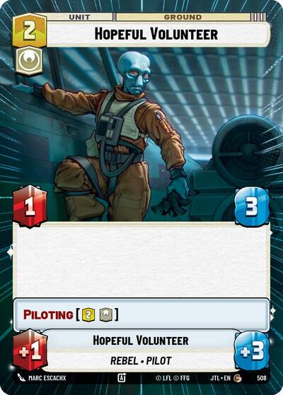 Hopeful Volunteer (Hyperspace) (Jump to Lightspeed) Near Mint
