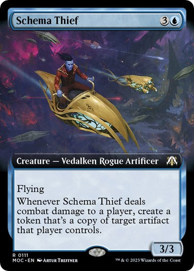 Schema Thief (Extended Art) (Commander: March of the Machine) Light Play