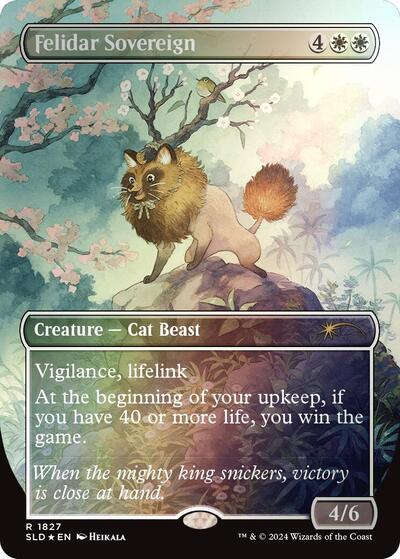 Felidar Sovereign (1827) (Rainbow Foil) (Secret Lair) Light Play Foil