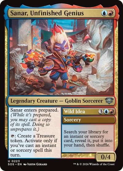 Sanar, Unfinished Genius (Secrets of Strixhaven) Near Mint Foil
