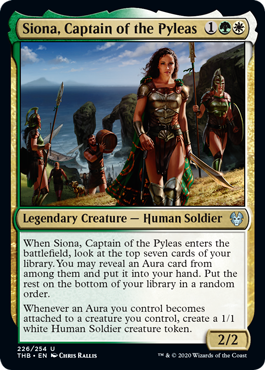 Siona, Captain of the Pyleas (Theros Beyond Death) Light Play Foil
