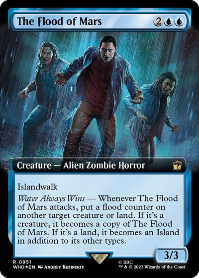 The Flood of Mars (Extended Art) (Surge Foil) (Universes Beyond: Doctor Who) Medium Play Foil