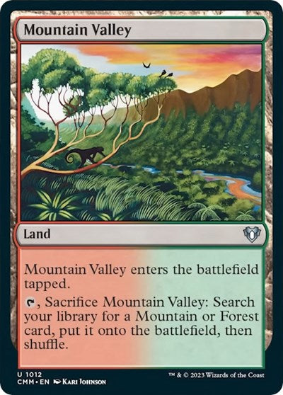 Mountain Valley (Commander Masters) Light Play