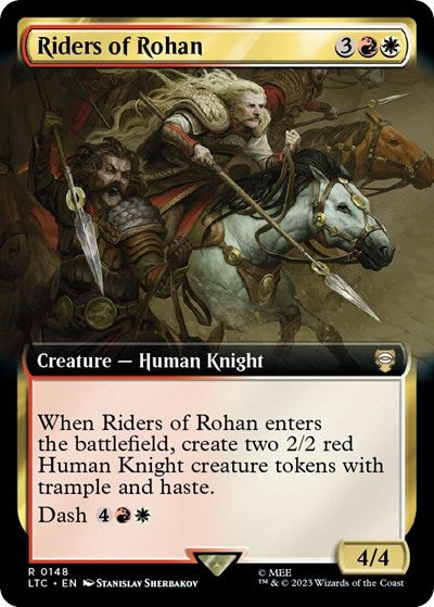 Riders of Rohan (Extended Art) (Commander: The Lord of the Rings: Tales of Middle-earth) Near Mint