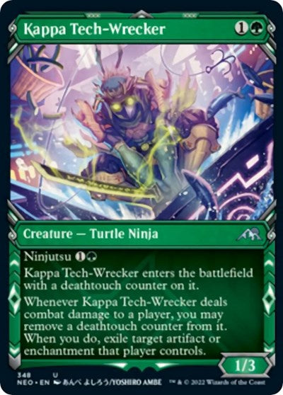 Kappa Tech-Wrecker (Showcase) (Kamigawa: Neon Dynasty) Medium Play