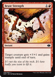 Brute Strength (Duel Decks: Merfolk vs Goblins) Light Play