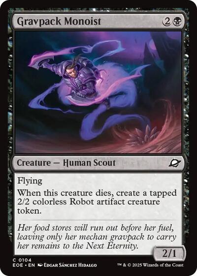 Gravpack Monoist (Edge of Eternities) Light Play Foil