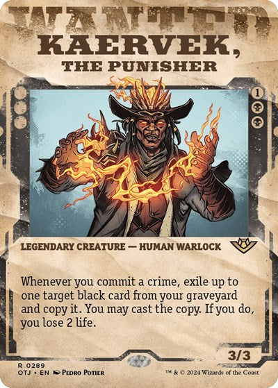 Kaervek, the Punisher (Showcase) (Outlaws of Thunder Junction) Light Play