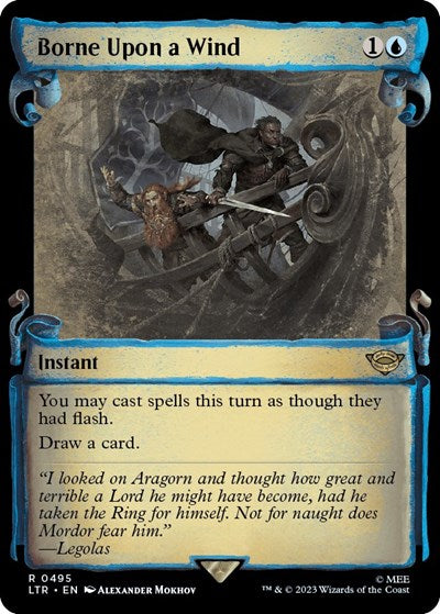Borne Upon a Wind (Showcase Scrolls) (Universes Beyond: The Lord of the Rings: Tales of Middle-earth) Near Mint Foil