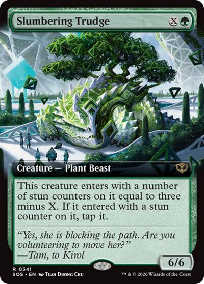 Slumbering Trudge (Extended Art) (Secrets of Strixhaven) Near Mint