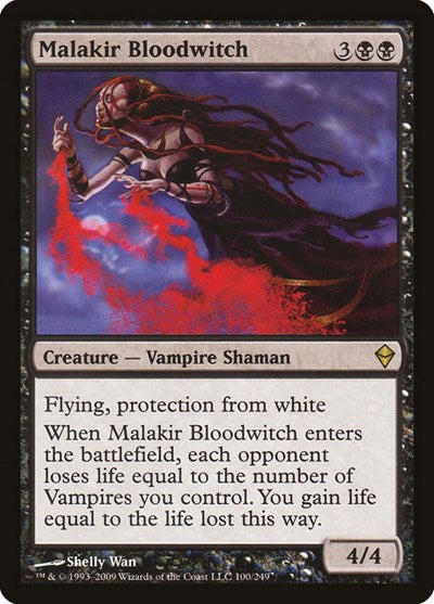 Malakir Bloodwitch (Zendikar) Heavy Play Foil