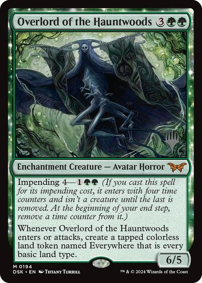 Overlord of the Hauntwoods (Promo Pack: Duskmourn: House of Horror) Near Mint