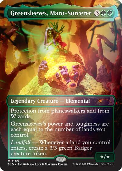 Greensleeves, Maro-Sorcerer (Rainbow Foil) (Secret Lair) Near Mint Foil