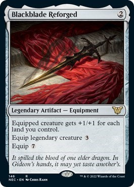 Blackblade Reforged (Commander: Kamigawa: Neon Dynasty) Medium Play