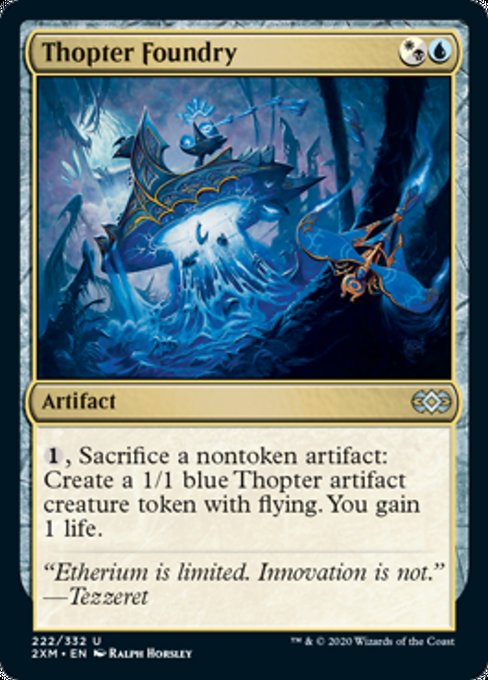 Thopter Foundry (Double Masters) Light Play Foil