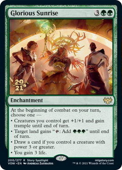 Glorious Sunrise (Promos: Prerelease Cards) Light Play Foil
