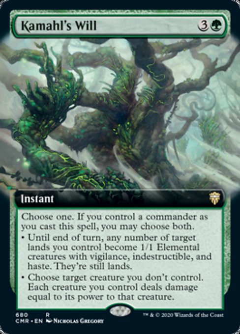 Kamahl's Will (Extended Art) (Commander Legends) Near Mint Foil
