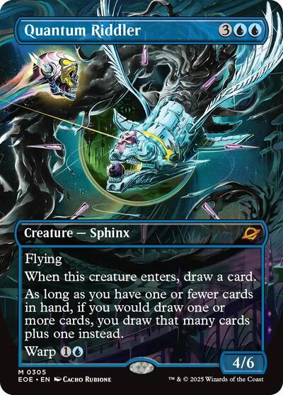 Quantum Riddler (Borderless) (Edge of Eternities) Light Play Foil