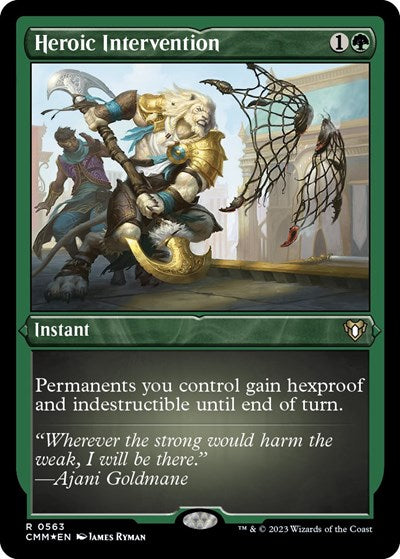 Heroic Intervention (Foil Etched) (Commander Masters) Near Mint Foil