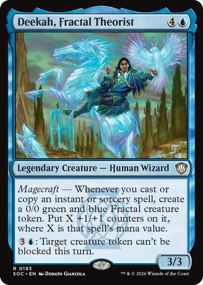 Deekah, Fractal Theorist (Commander: Secrets of Strixhaven) Near Mint