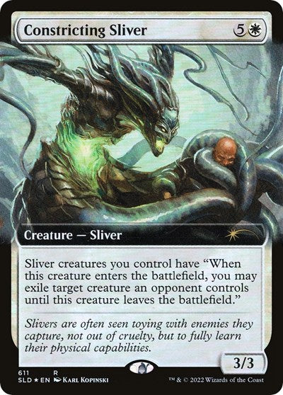 Constricting Sliver (Extended Art) (Secret Lair) Light Play Foil