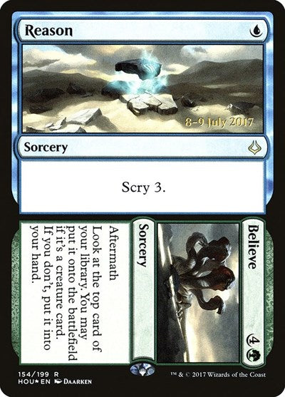 Reason // Believe (Promos: Prerelease Cards) Light Play Foil