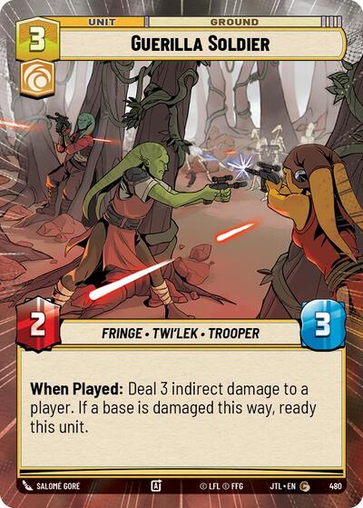 Guerilla Soldier (Hyperspace) (Jump to Lightspeed) Near Mint