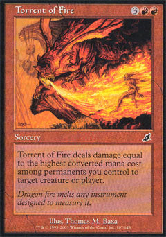Torrent of Fire (Scourge) Medium Play Foil