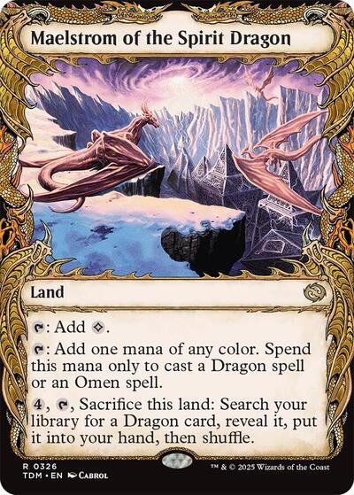 Maelstrom of the Spirit Dragon (Showcase) (Tarkir: Dragonstorm) Near Mint Foil