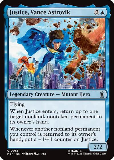 Justice, Vance Astrovik (Marvel Super Heroes) Near Mint Foil