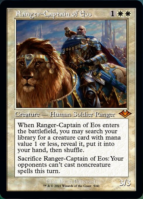 Ranger-Captain of Eos (Modern Horizons 1 Retro Frames) Medium Play Foil