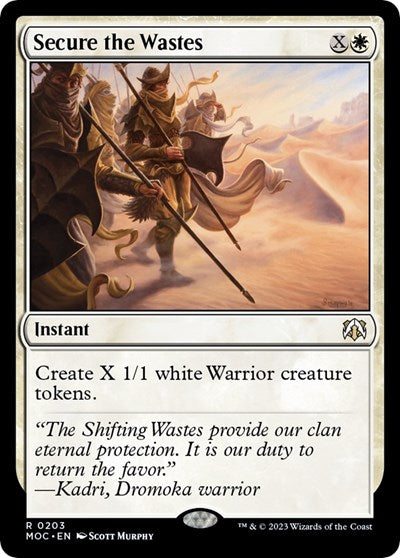 Secure the Wastes (Commander: March of the Machine) Light Play