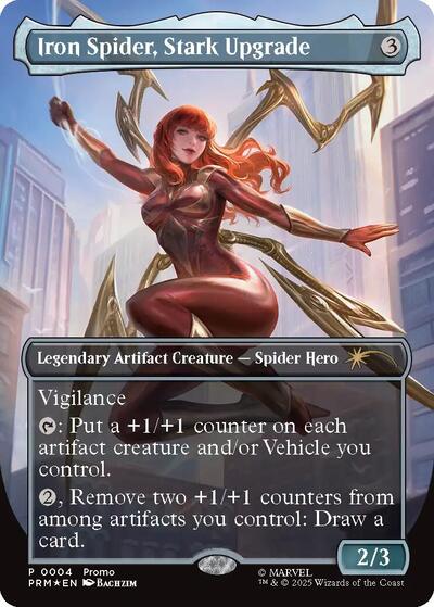 Iron Spider, Stark Upgrade (Borderless) (Promos: Media) Near Mint Foil
