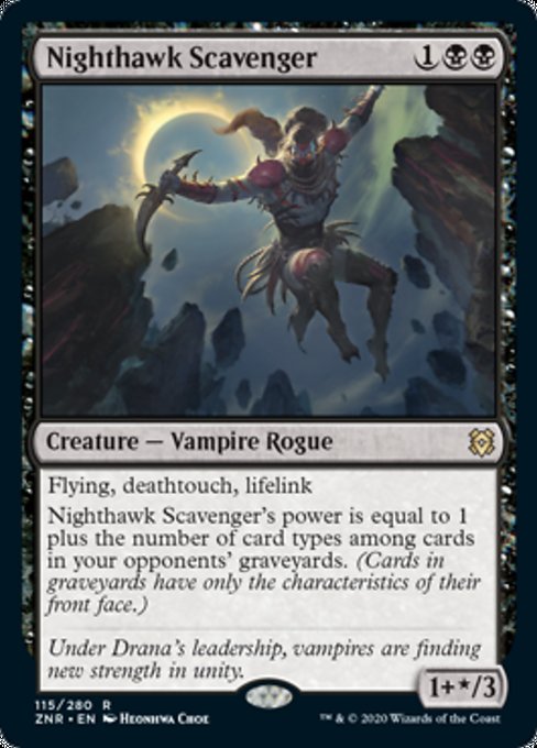 Nighthawk Scavenger (Zendikar Rising) Light Play Foil