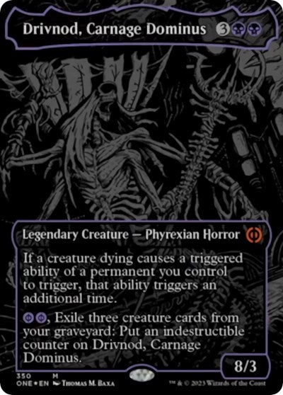 Drivnod, Carnage Dominus (Oil Slick Raised Foil) (Phyrexia: All Will Be One) Light Play Foil